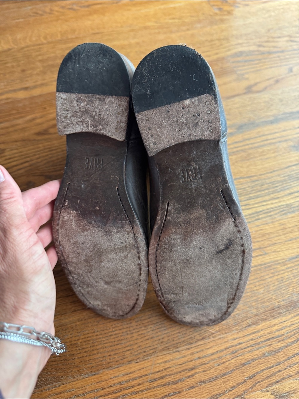 Frye Gray Leather Pull-On Chelsea Boots - Picture 5 of 5
